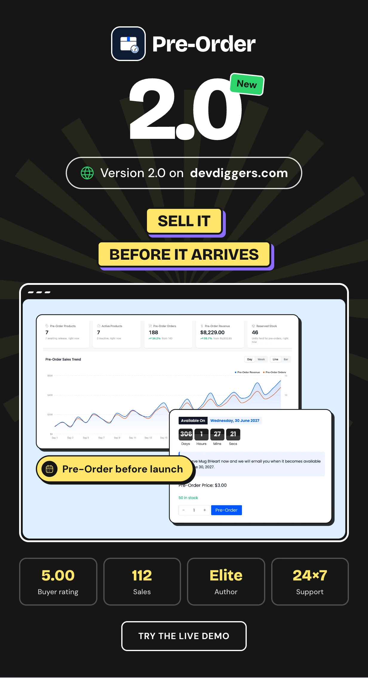 WooCommerce Pre-Order - Preorder Plugin with Deposits & Countdown | Pre Booking & Coming Soon