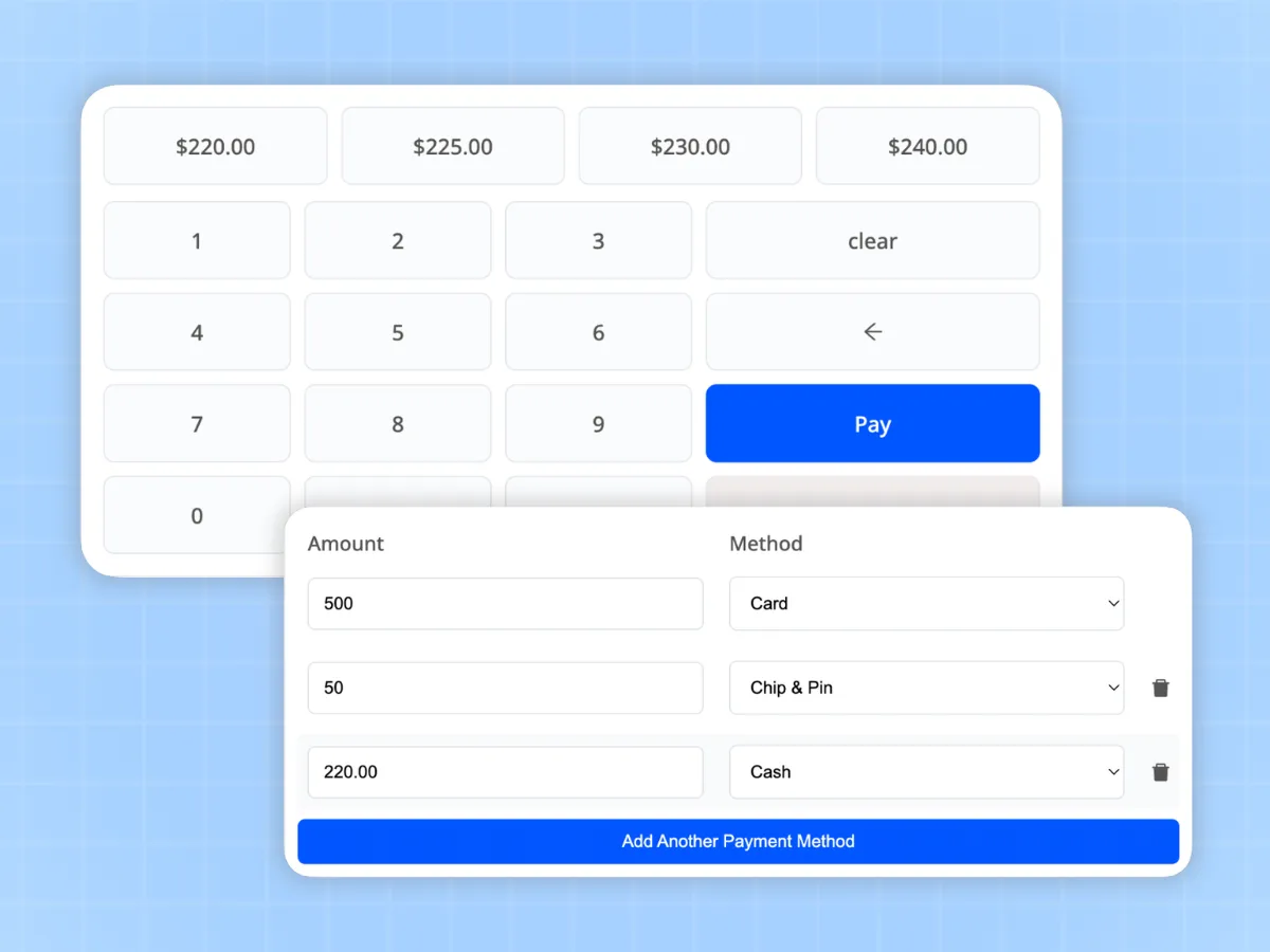 Split payments and tax handling at the MultiPOS WooCommerce point of sale