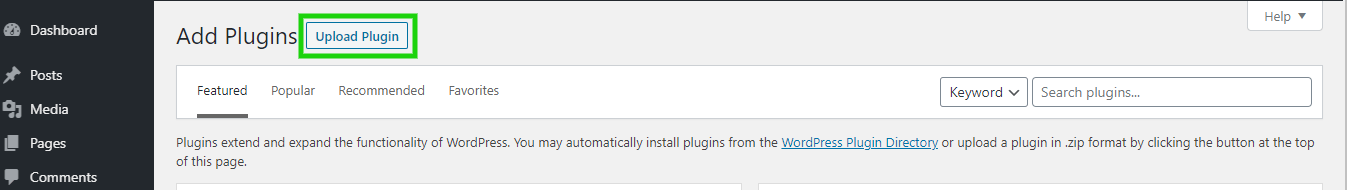 how to install or update codecanyon wordpress plugins step 2