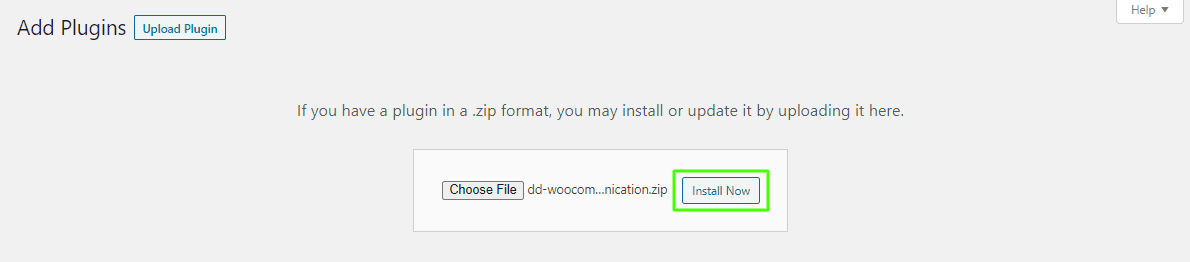 Install WooCommerce Order Communication plugin