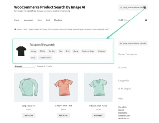 Extracted Keywords using AI