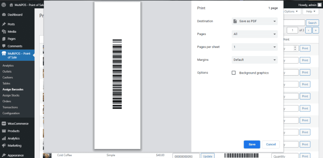 Barcode Print