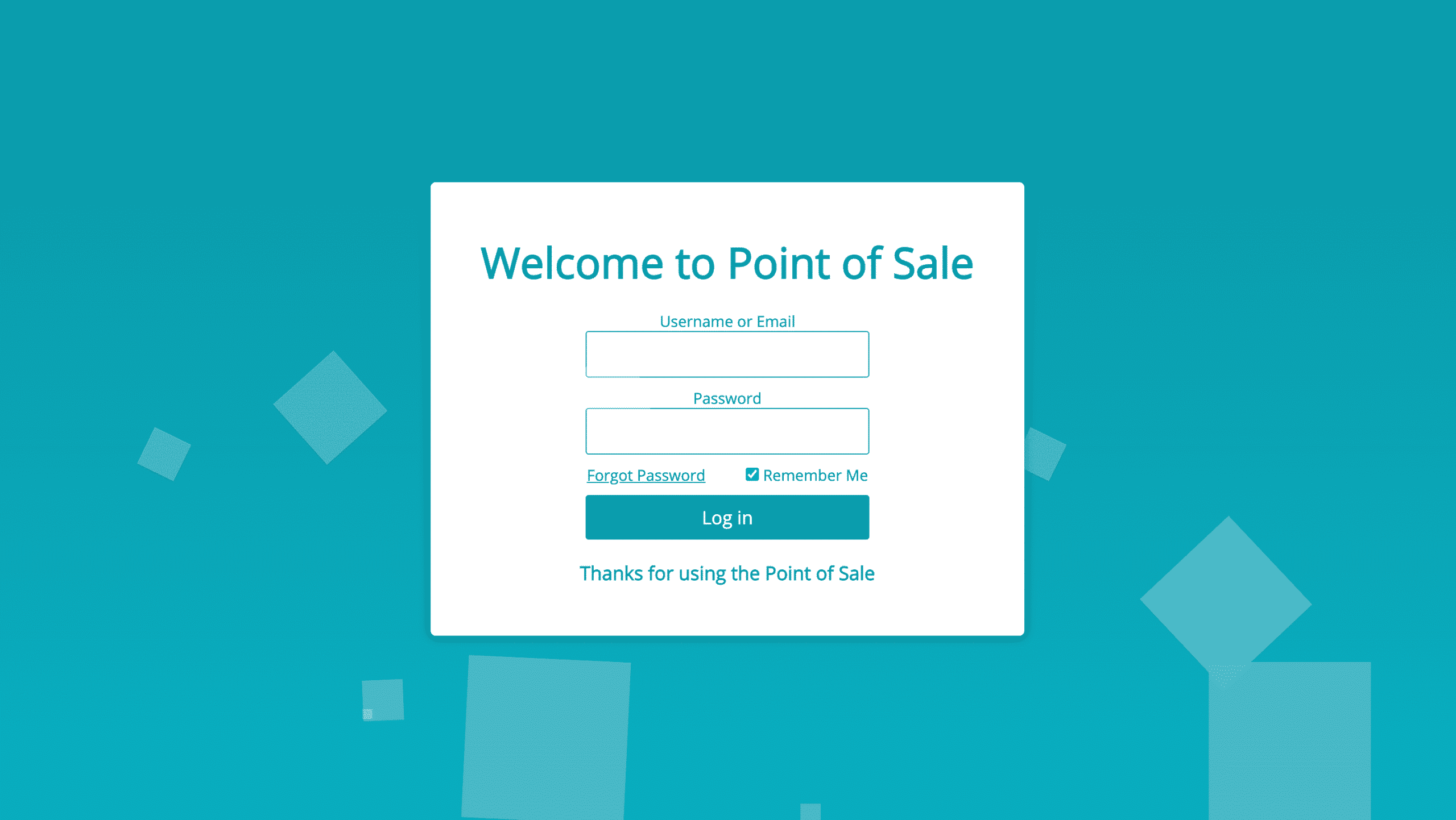 MultiPOS - Point of Sale (POS) for WooCommerce Login Screen