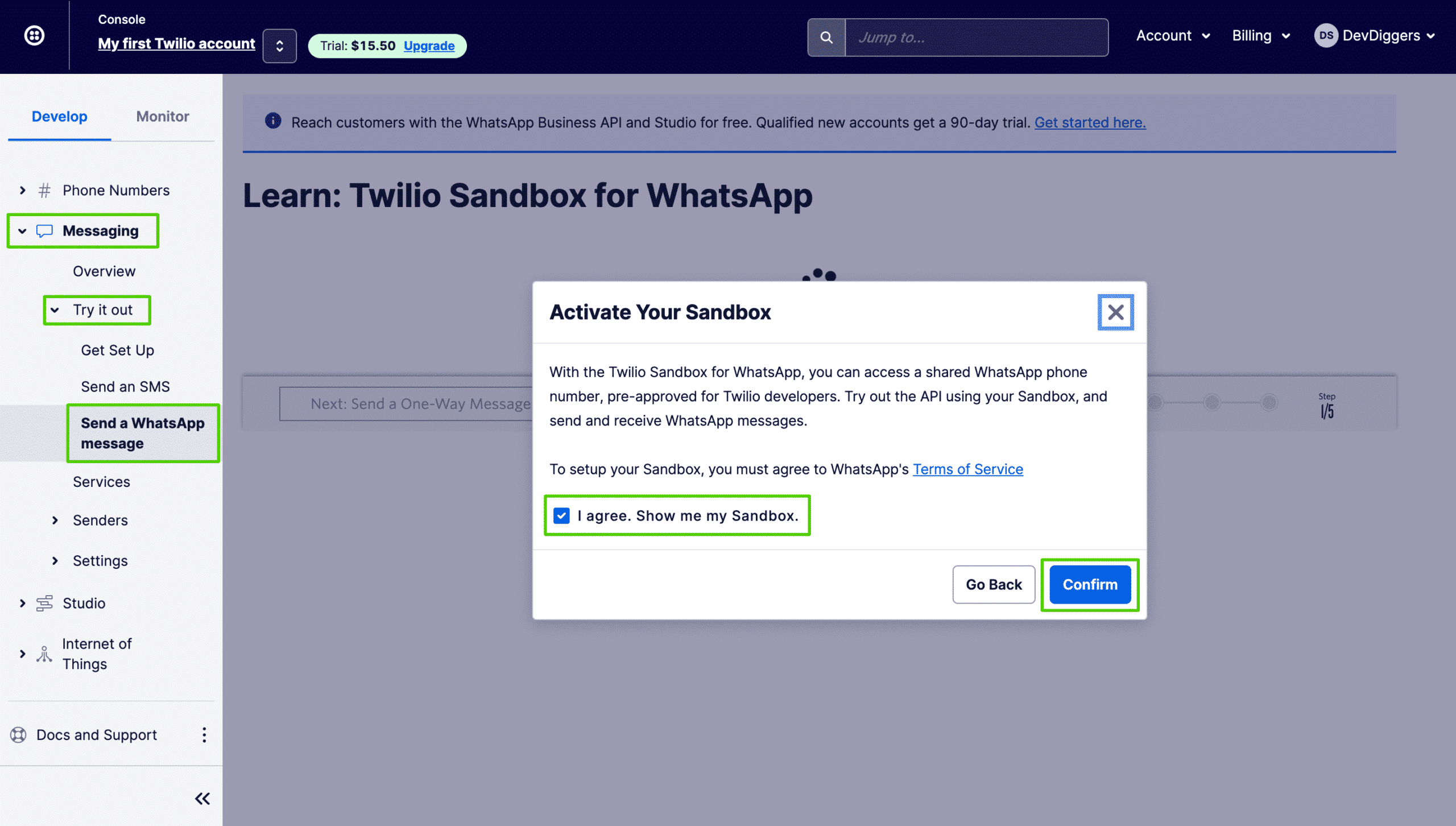 WooCommerce Ultimate WhatsApp Solution Twilio Activate WhatsApp Sandbox