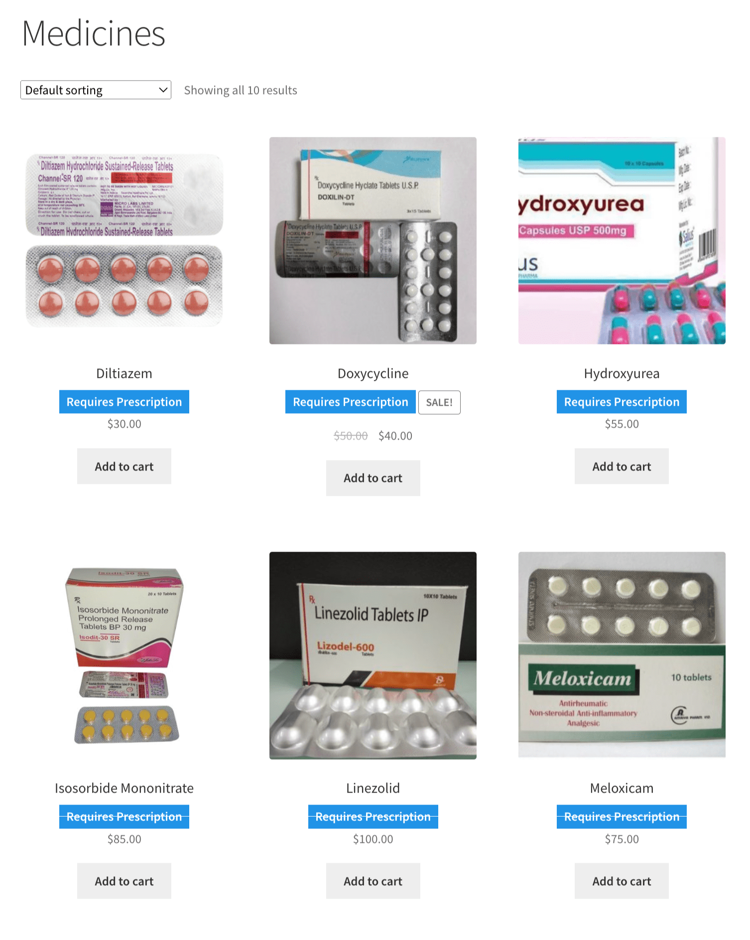 WooCommerce Medical Prescription Attachment Shop Page