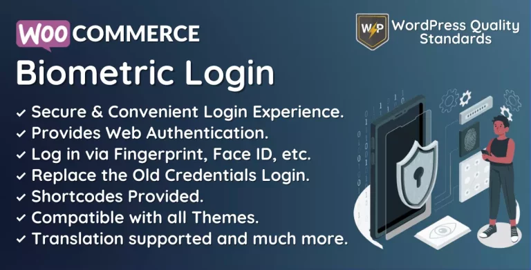 WooCommerce Biometric Login | Fingerprint | WebAuthn