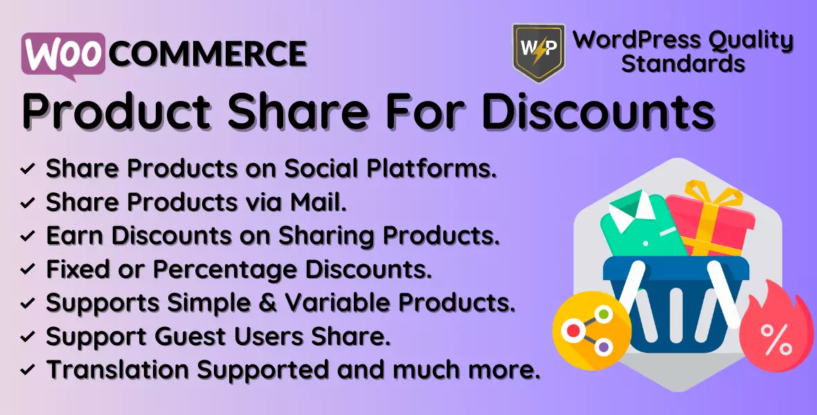 WooCommerce Product Share For Discounts