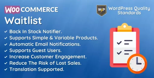 WooCommerce Waitlist | Pre-sale | Back Instock Notifier