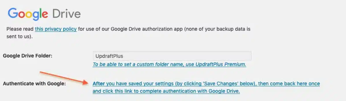 Authenticate with Google