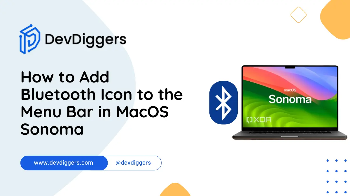 How to Add Bluetooth Icon to the Menu Bar in MacOS Sonoma