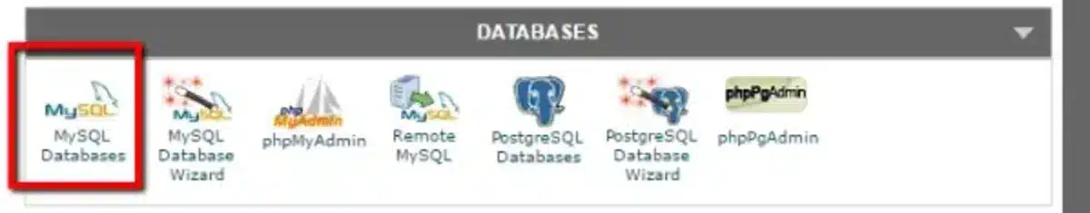select MySQL Databases