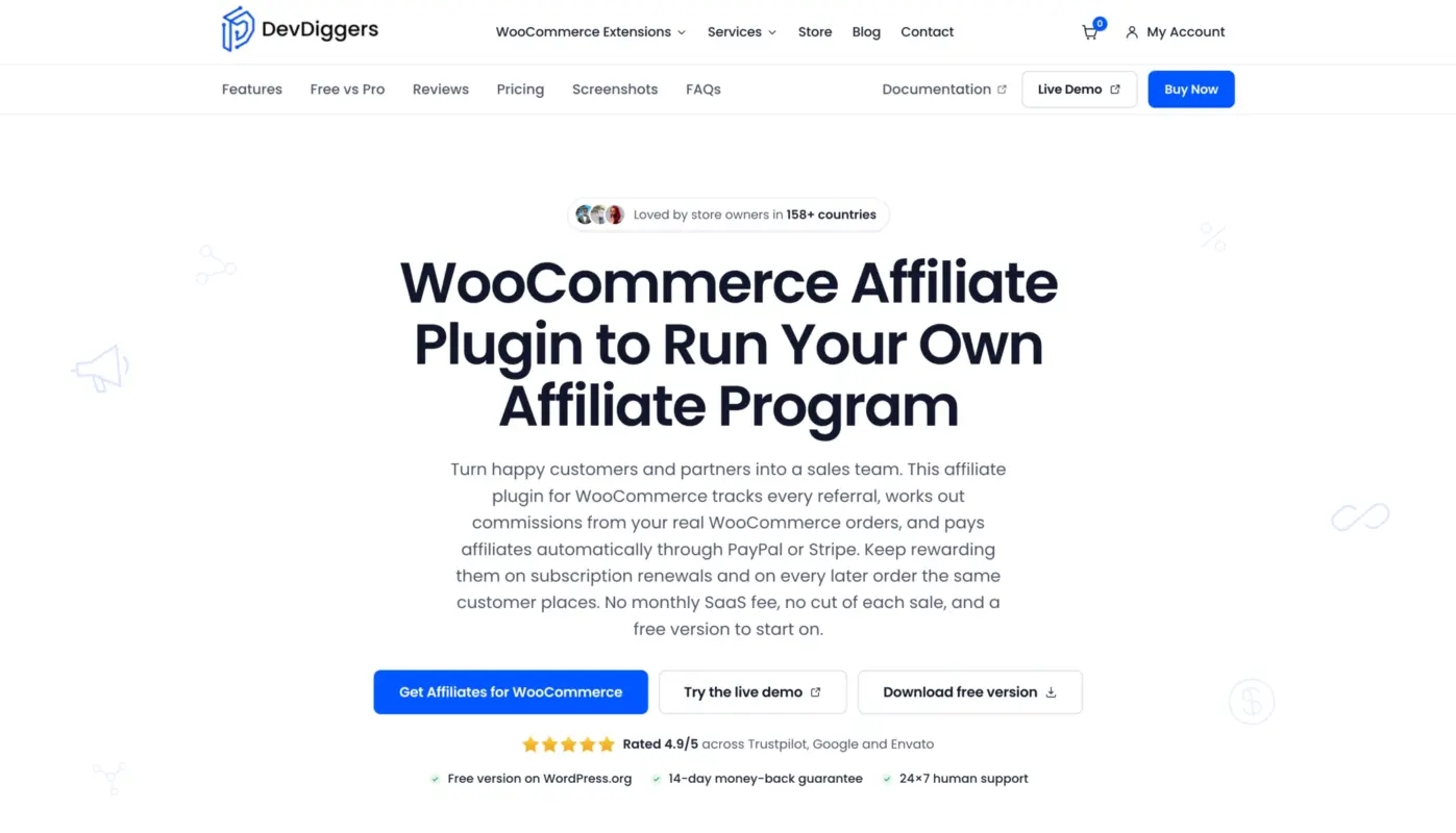 WooCommerce Affiliate Plugin by DevDiggers