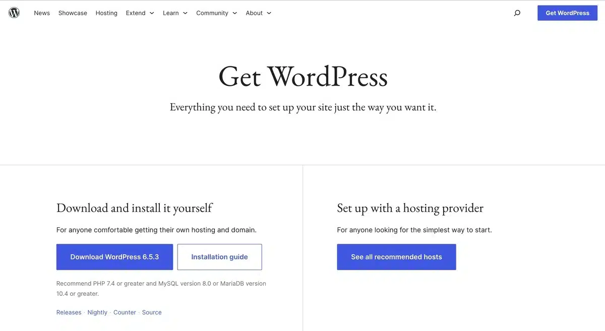 Set Up Your WordPress Site