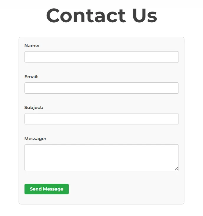 Contact form with CSS