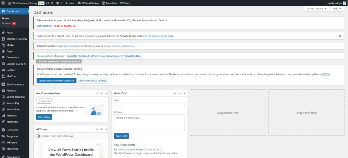 Access the WordPress Dashboard