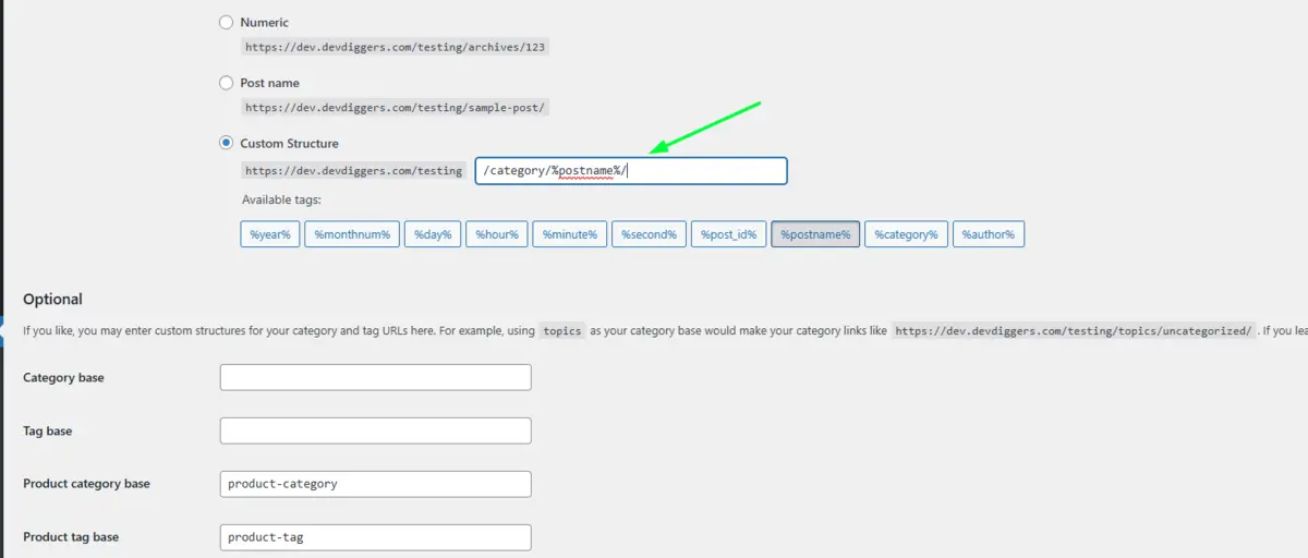 Customize Your Permalink Structure (If Necessary)