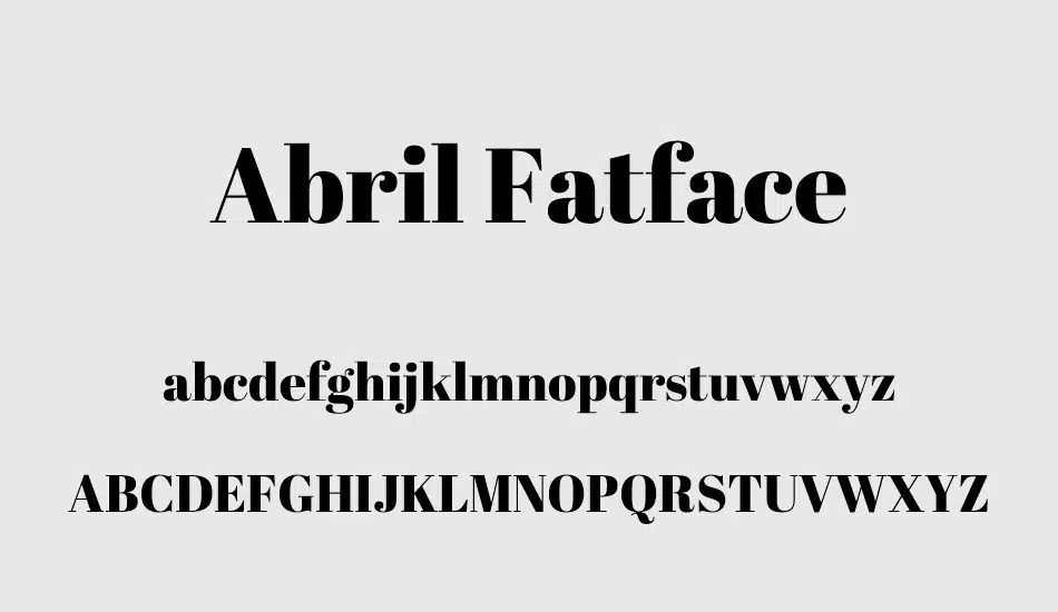 Abril Fatface