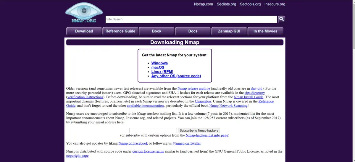 Additional Scanning Tools