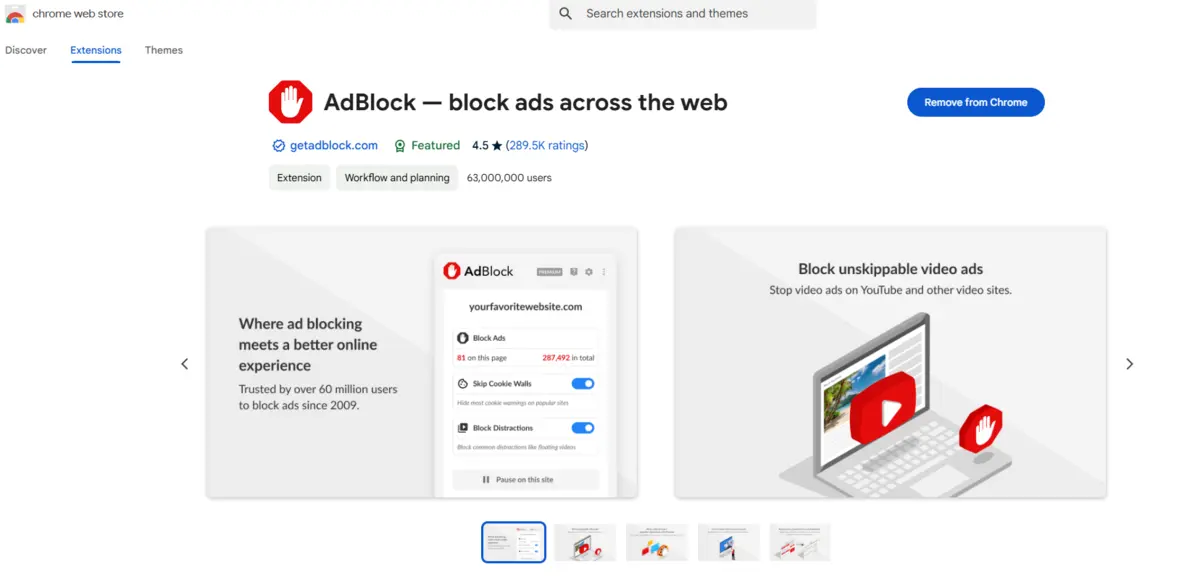 AdBlock Chrome Extension