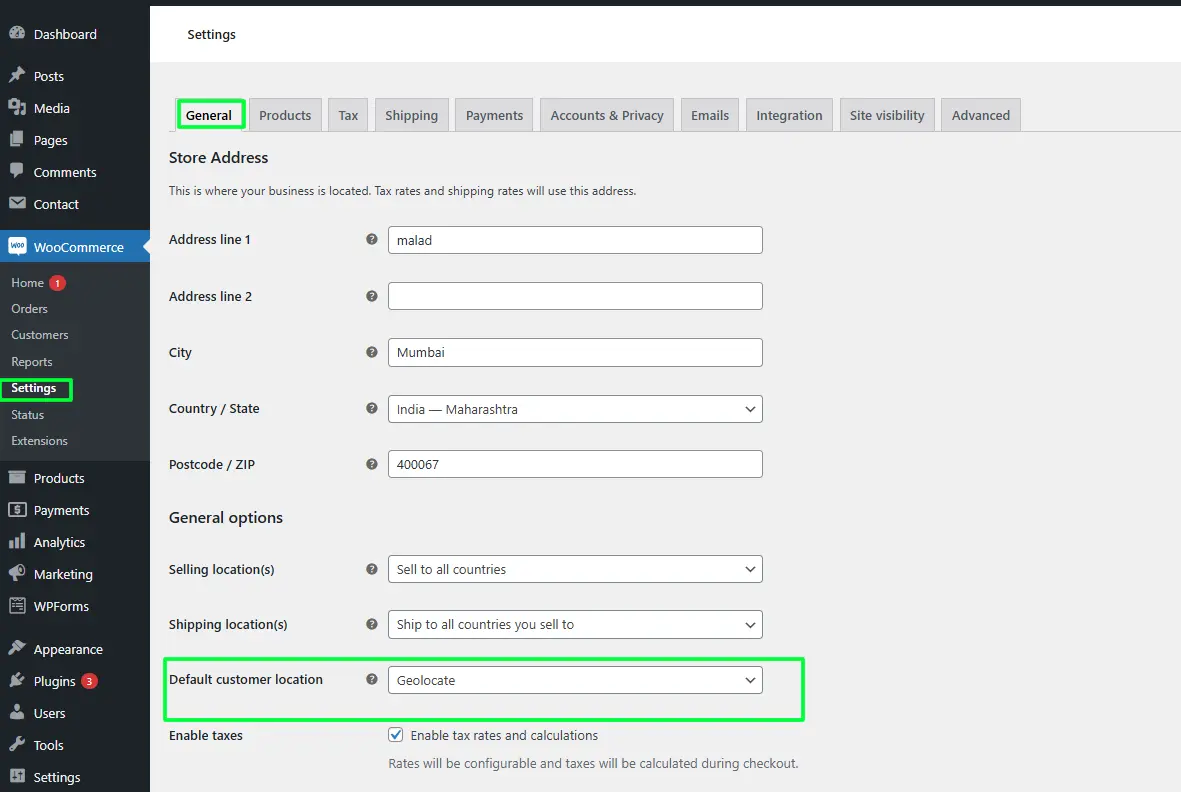 Enable and Configure Geolocation