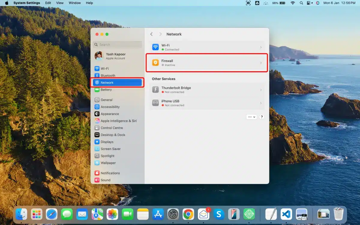 Turn Off Firewall on Mac