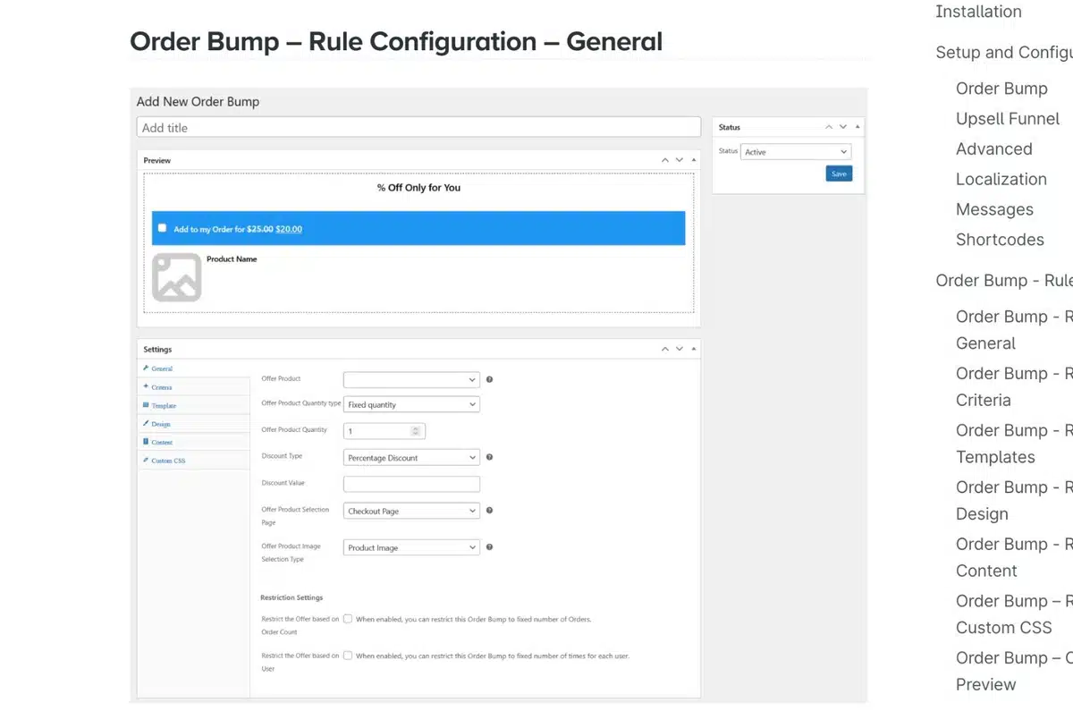 Create an Order Bump