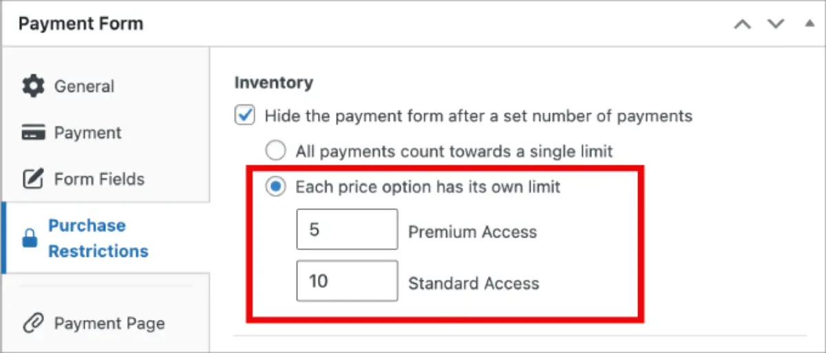 Premium and Standard Access