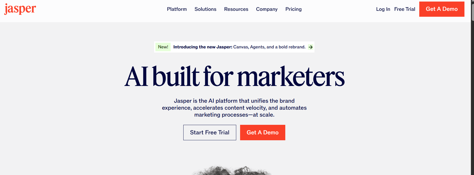 Jasper AI marketing content workspace