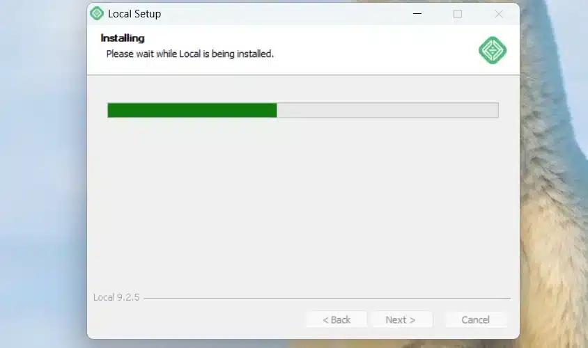 Run the installer 