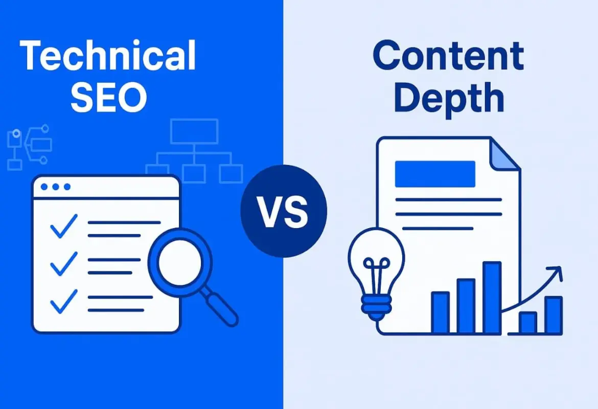Technical SEO vs. Content Depth