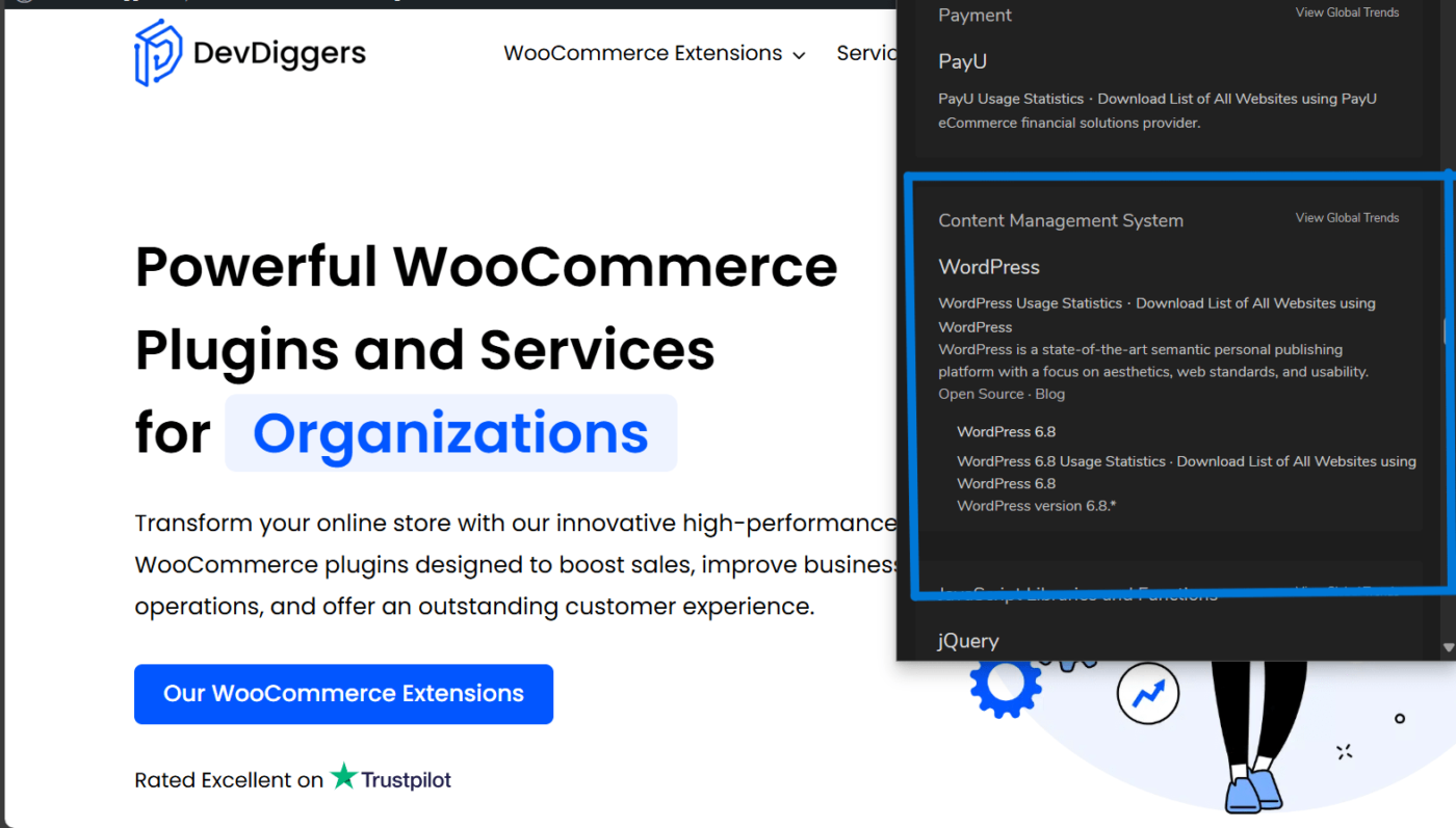 Use Chrome Extension to Identify WordPress Site