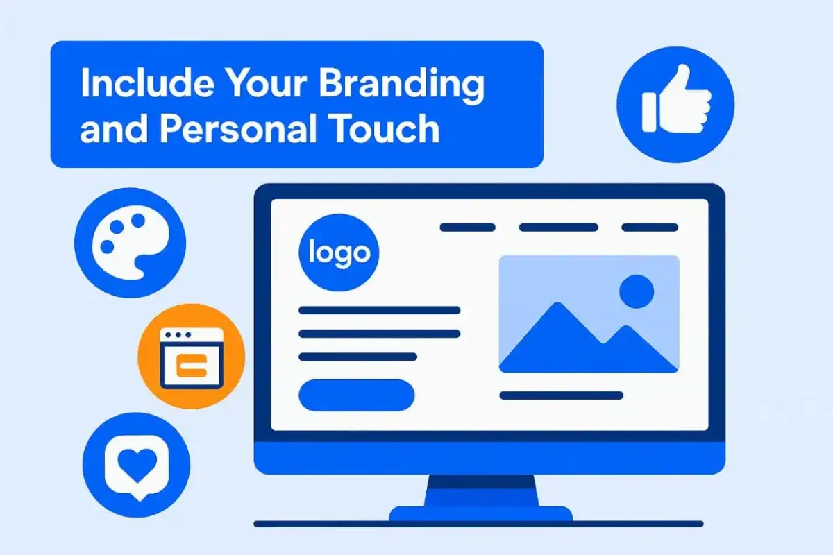 Include Your Branding and Personal Touch