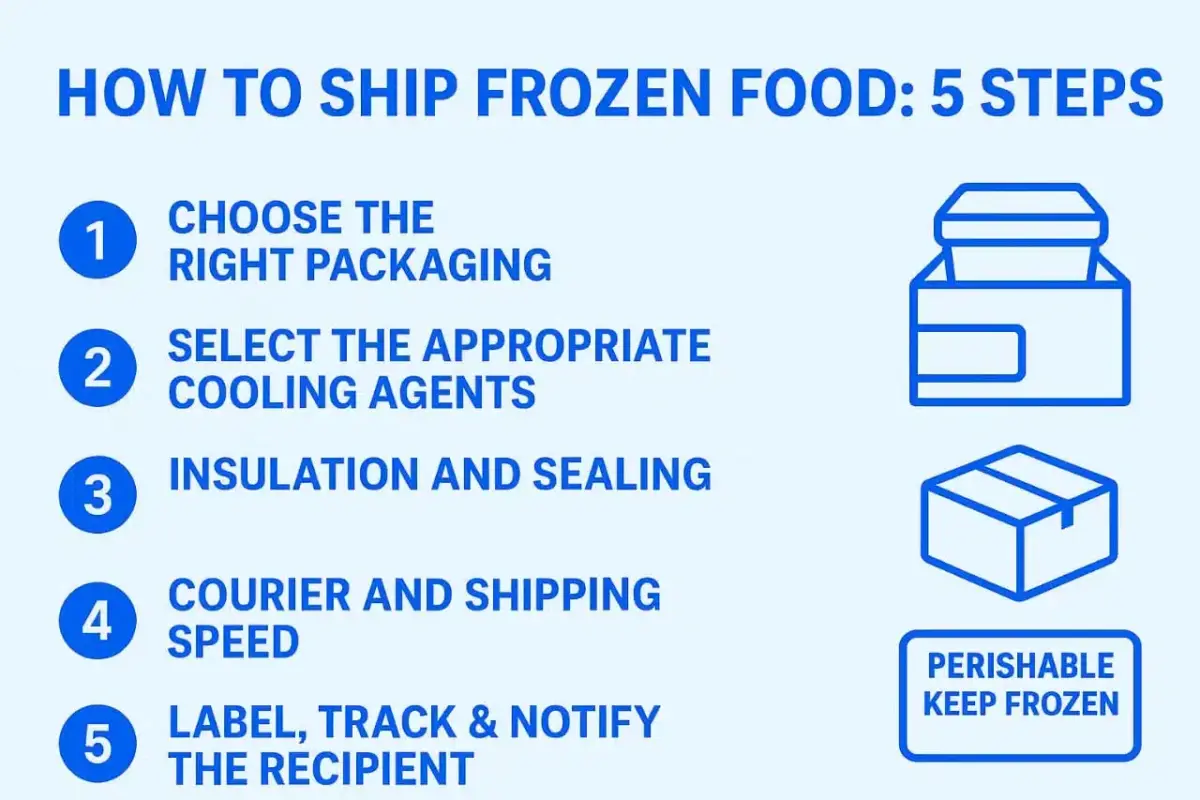 How to Ship Frozen Food Steps