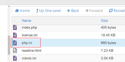 php.ini file