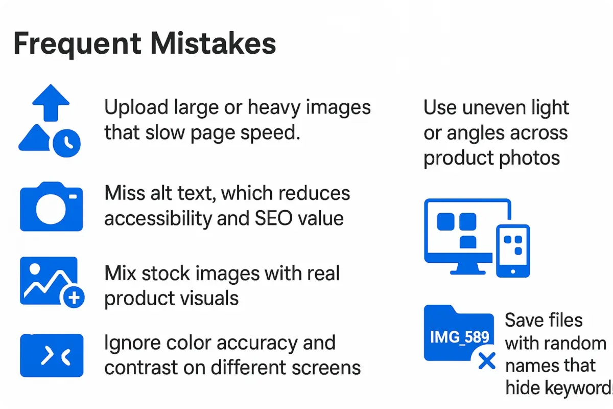 eCommerce Product Images Common Mistakes