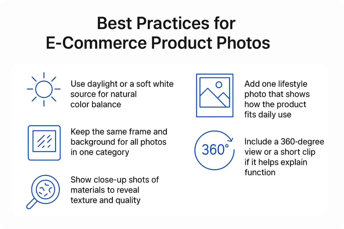 eCommerce Product Photos Best Practices