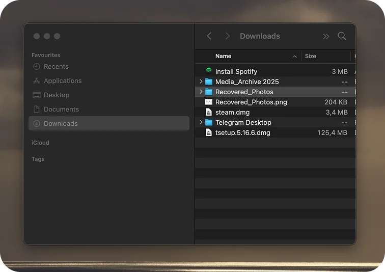 Clear Folder Structure on a Mac