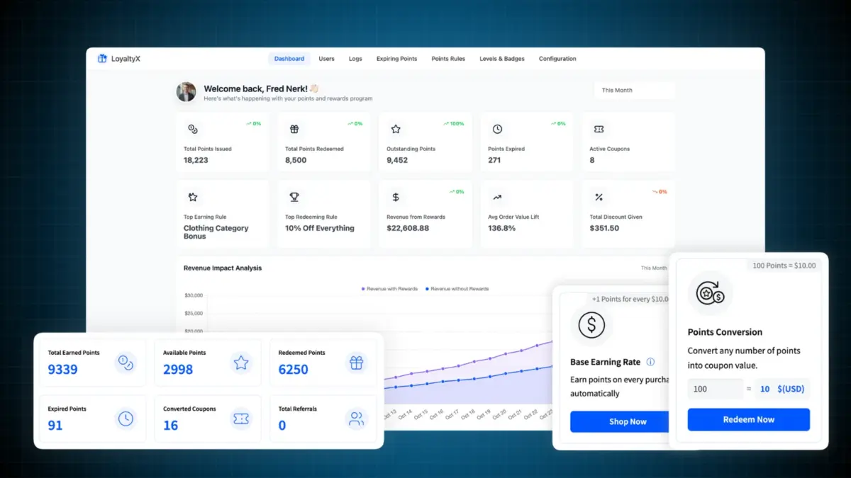 WooCommerce points and rewards plugin