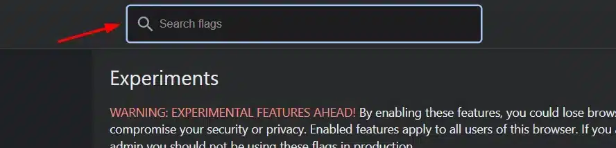 Search using the search bar for font options