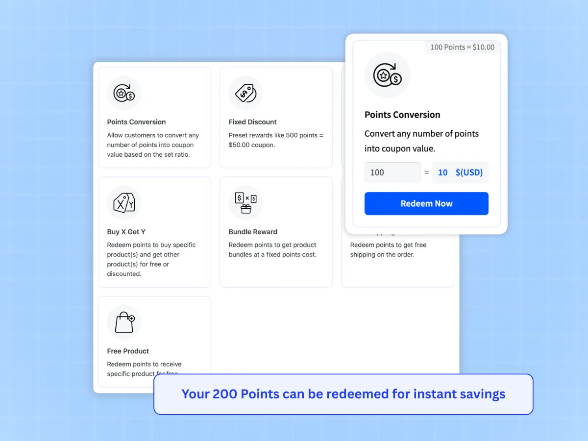 Ways to Redeem Points