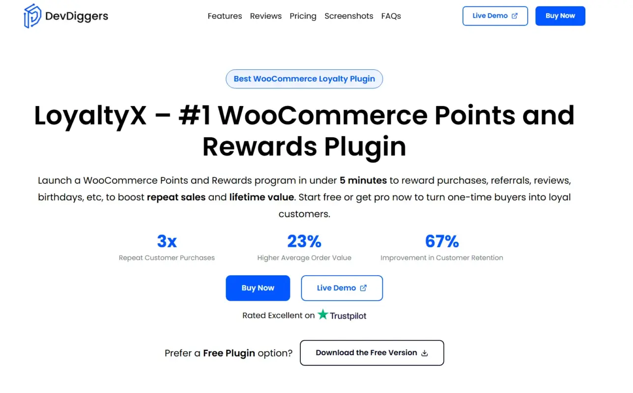 LoyaltyX WooCommerce points and rewards plugin