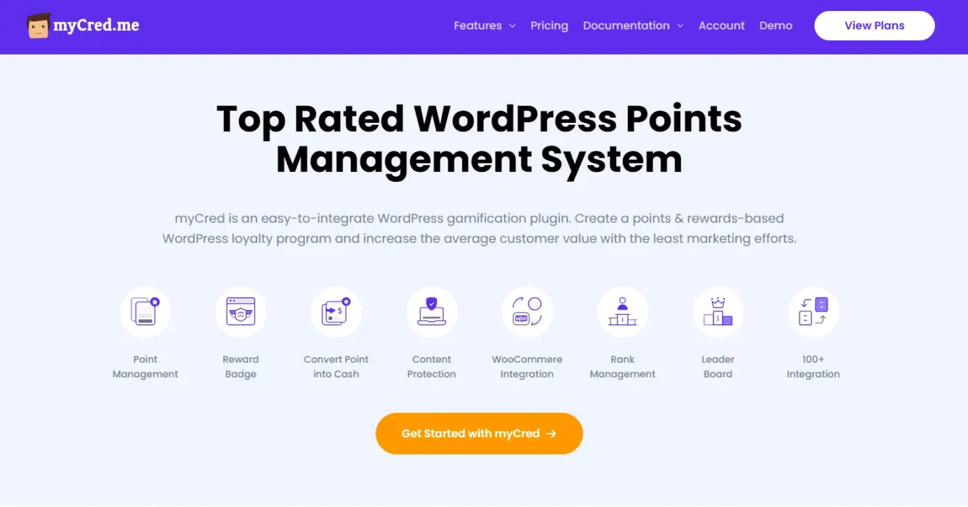 myCred WordPress points management