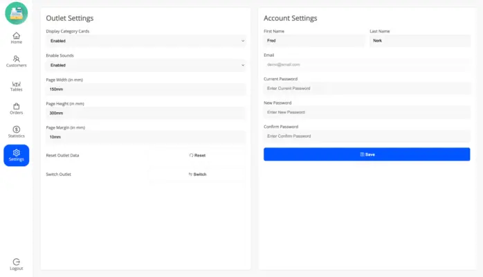 Settings page of the WooCommerce POS screenshot