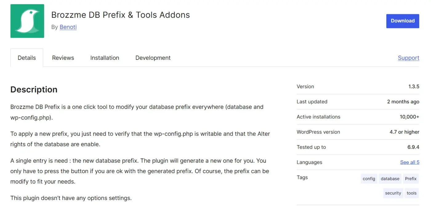 Change the Default WordPress Database Prefix