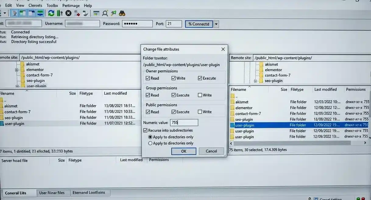 6. Check your File Permissions to Confirm there are no Issues