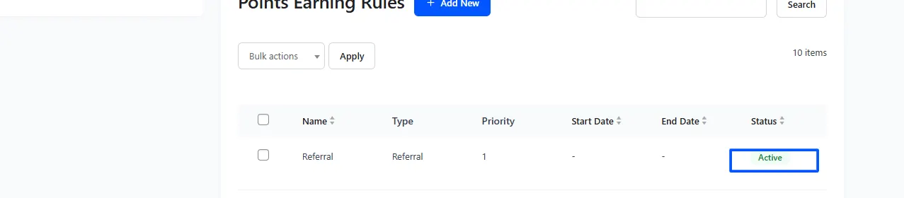 Make sure the rule is Active