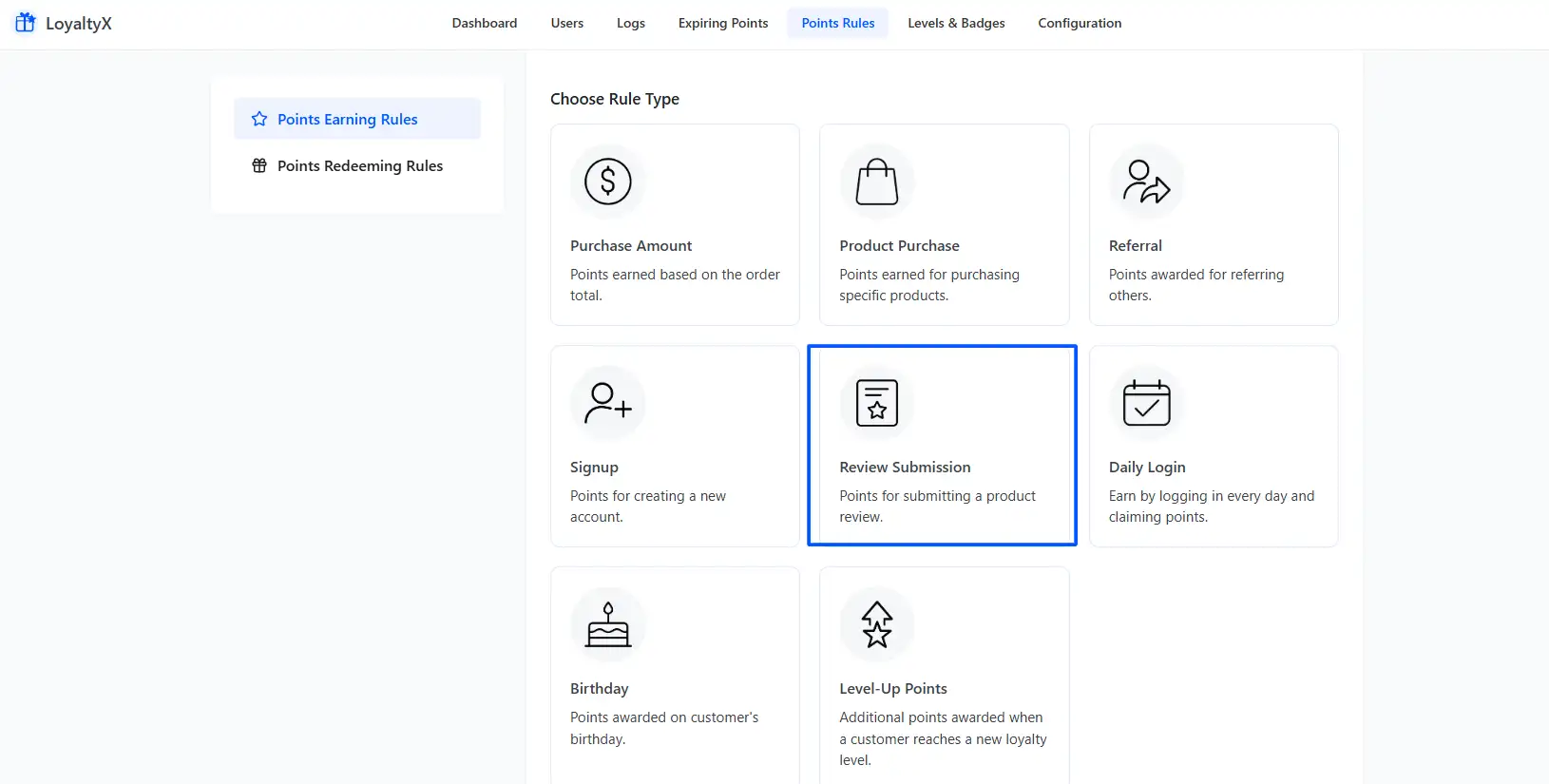 Select Review Submission