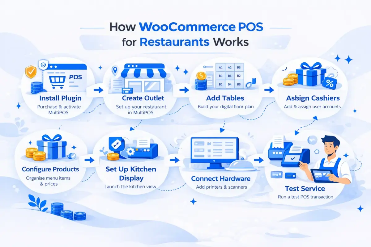 How to Set Up WooCommerce POS for Your Restaurant