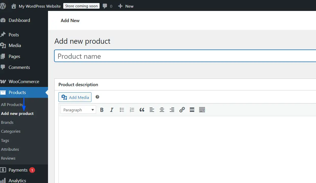 Adding Your First Products in WooCommerce