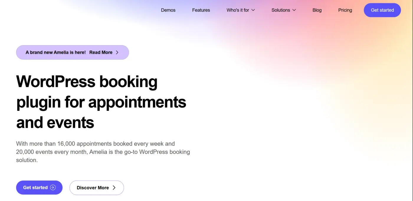 Amelia Plugin Homepage